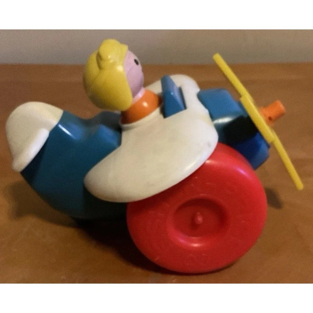 Vintage FISHER PRICE 1981‎ Airplane And 1970s Jiffy Dump Truck  Pull Toys,